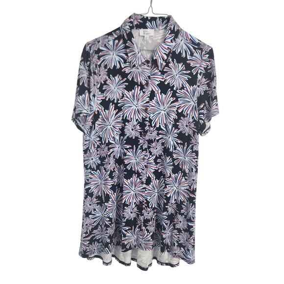 Kim Rogers Tops - Kim Rogers Patriotic Fireworks Top - Women's Medium